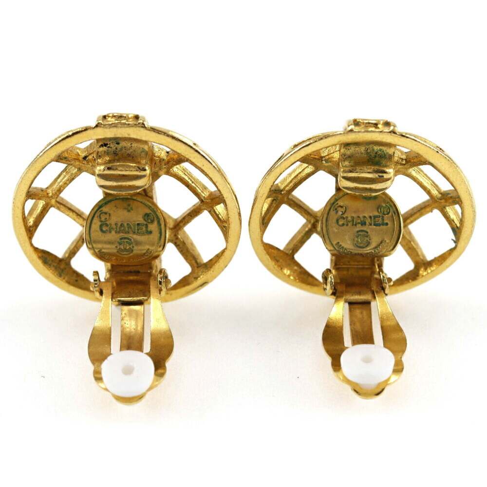 Chanel Earrings Gold-Tone Metal #228778C12B - Picture 4 of 6